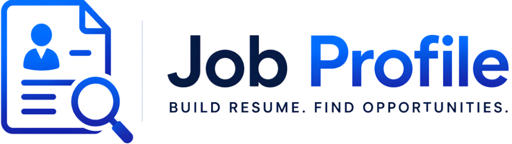 Job Profile | Build Your Professional Profile & Resume Online